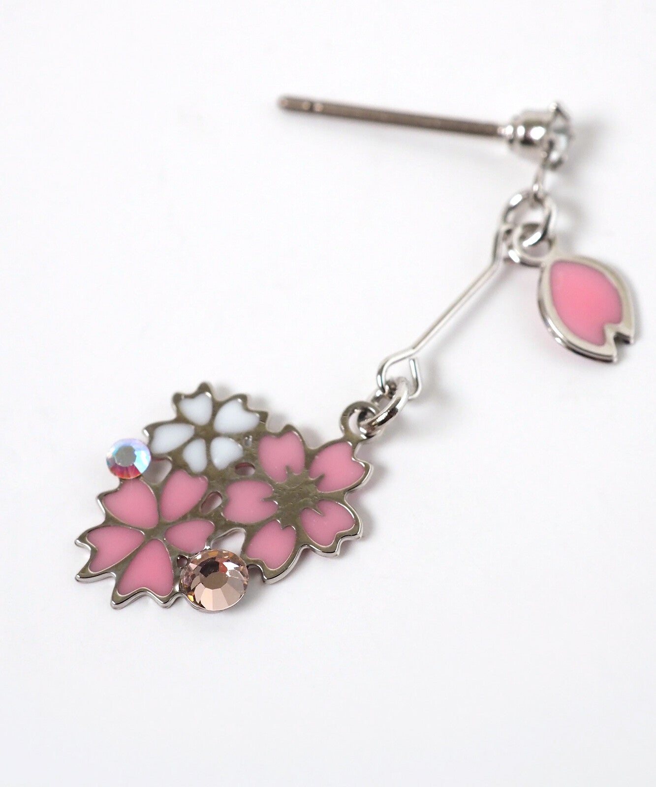 Cherry Blossoms Cat Earrings