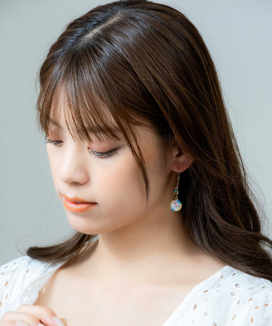 Flower-Patterned Earrings
