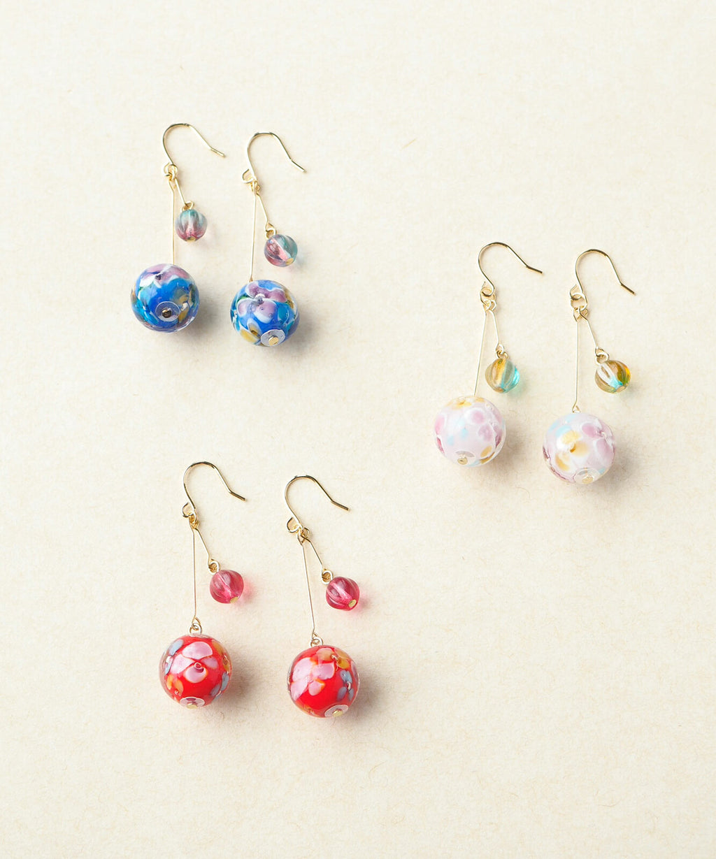 Flower-Patterned Earrings