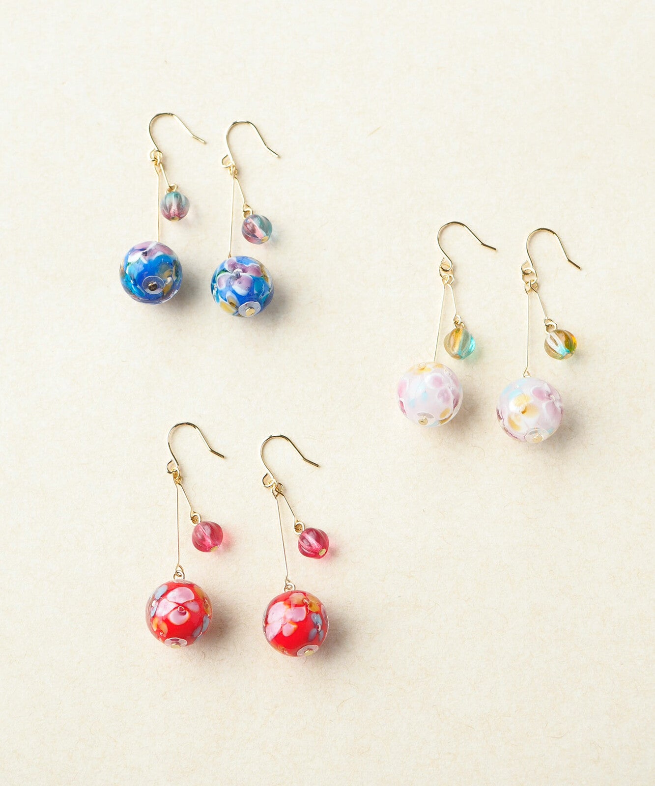 Flower-Patterned Earrings