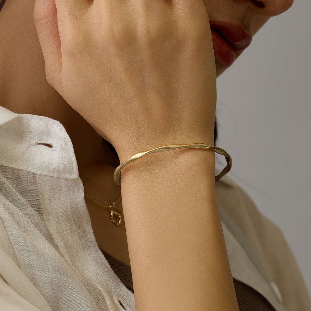 Gold Silver Bangle Bracelet