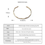 Gold Silver Bangle Bracelet