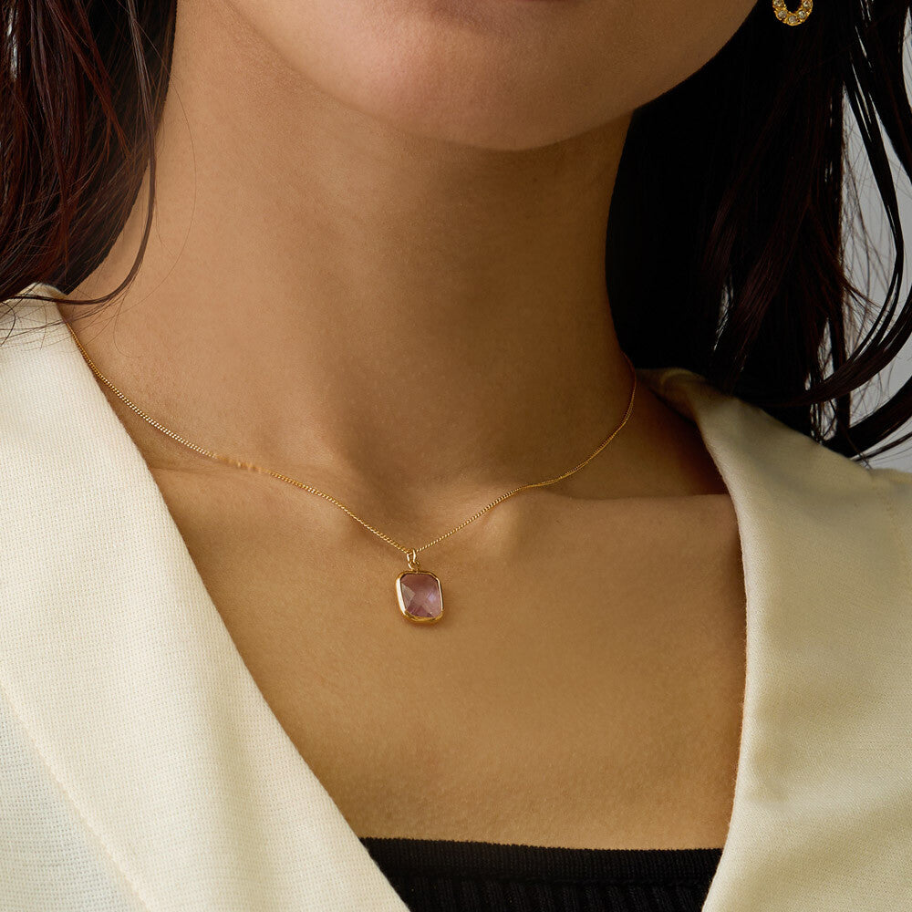 Gold Crystal Pendant