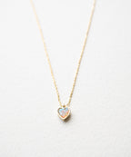 Natural Heart Stone Necklace
