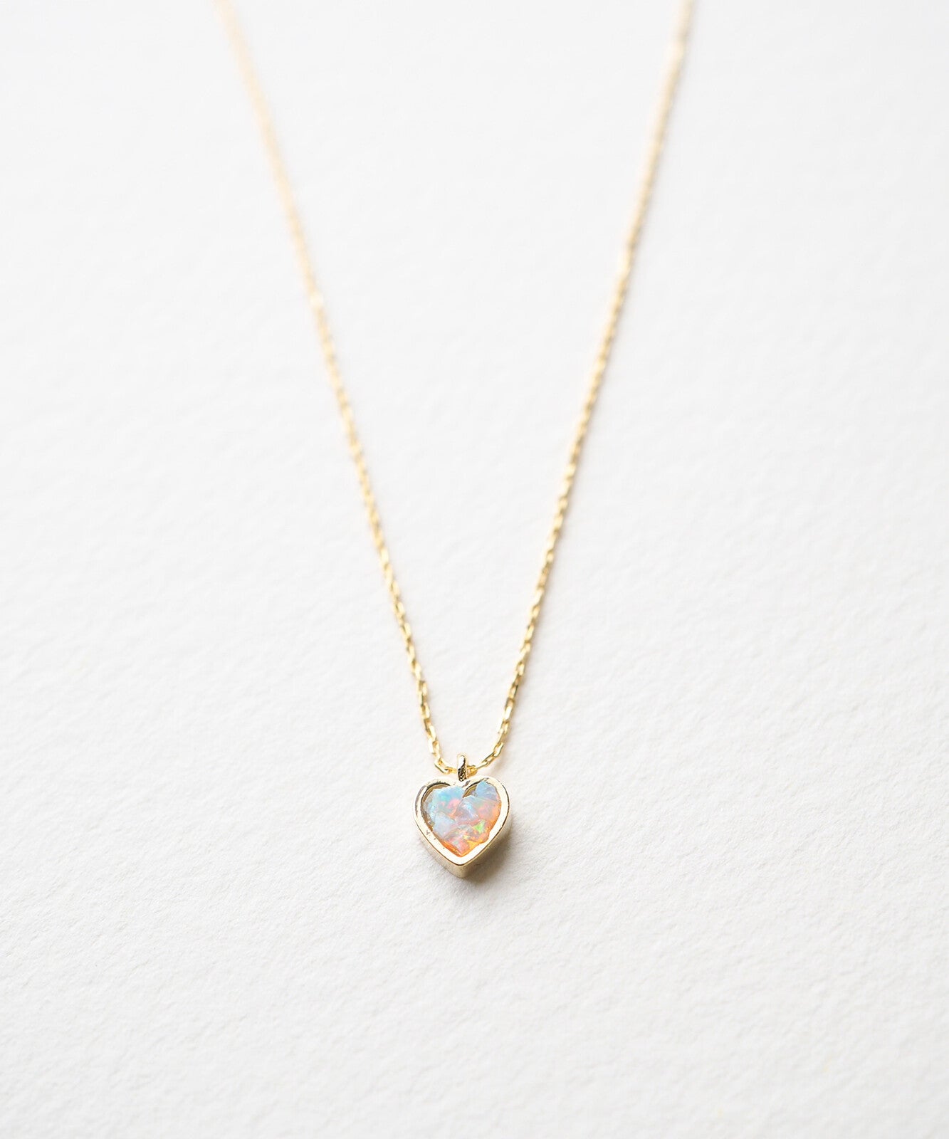 Natural Heart Stone Necklace