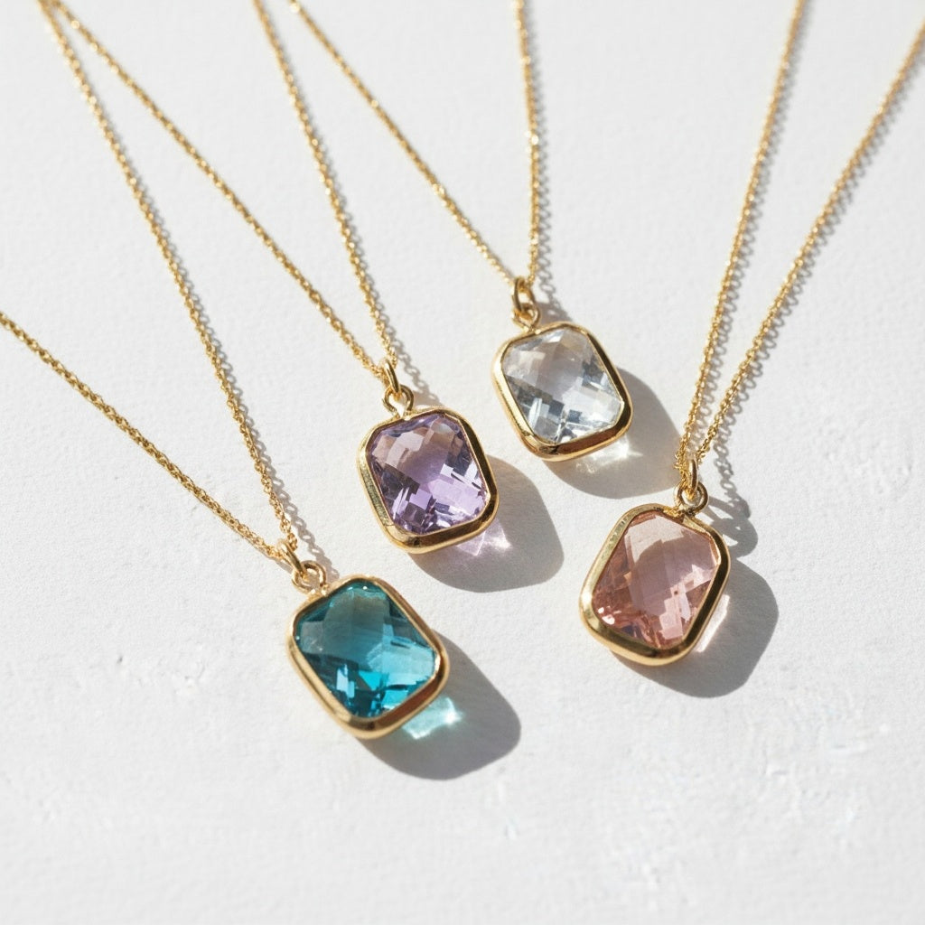 Gold Crystal Pendant