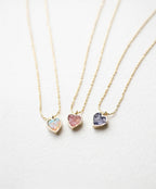 Natural Heart Stone Necklace