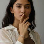 Gold Silver Bangle Bracelet