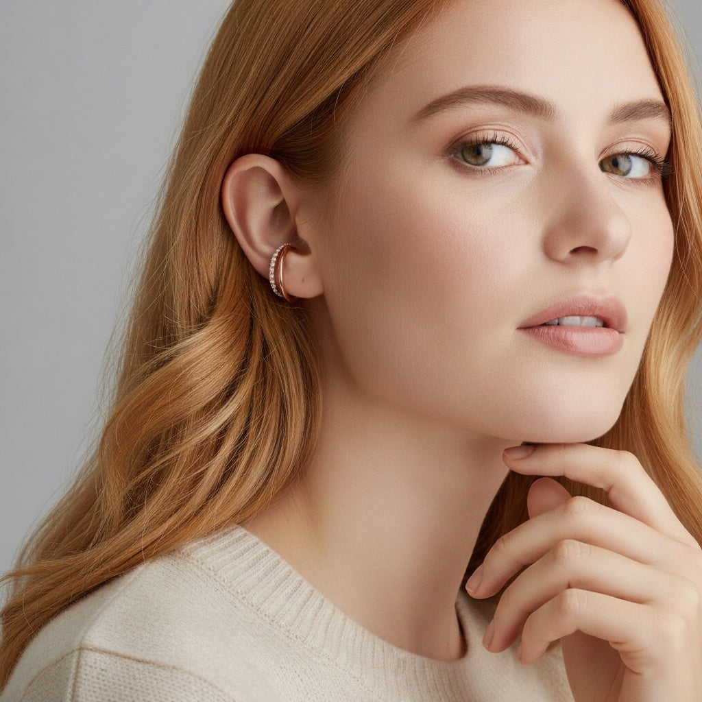 Rhinestone Ear cuff