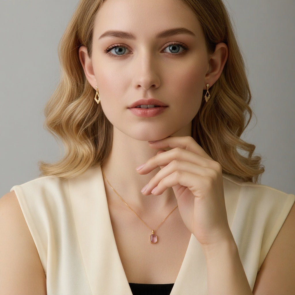 Gold Crystal Pendant
